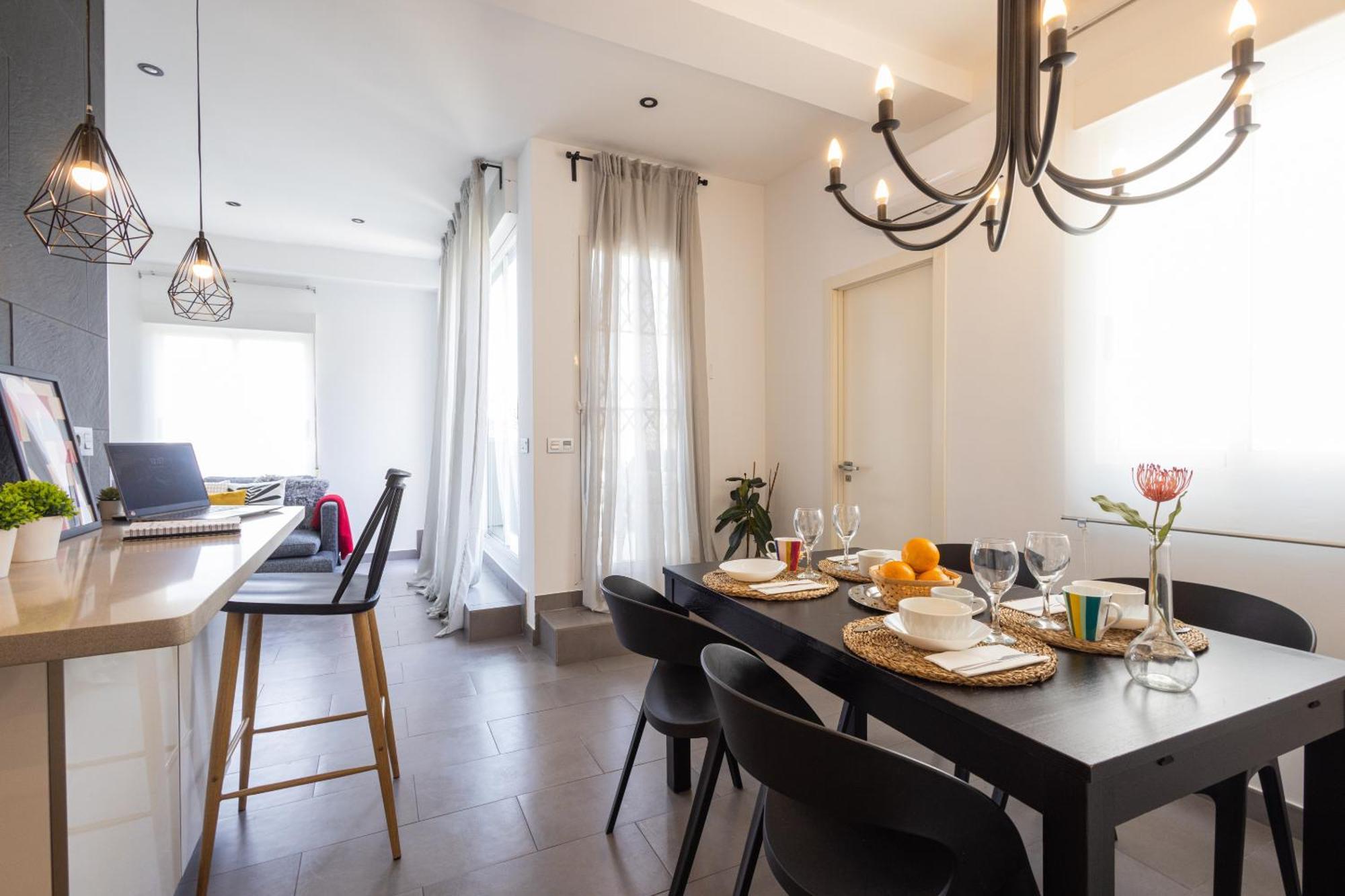 Florit Flats - Stylish 2 Bedroom Ac Wifi Terrace Attic In Center Appartement